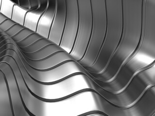 Metallic abstract steel stripe pattern background