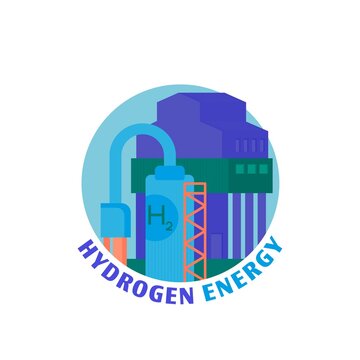 Green Hydrogen Production Icon. Editable Vector Illustration