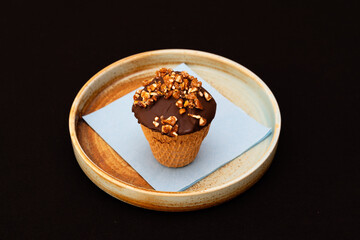 chocolate cake on a plate