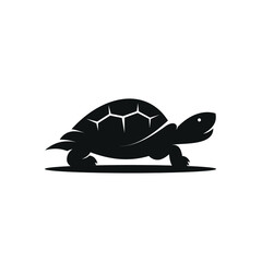 side view silhouette turtle