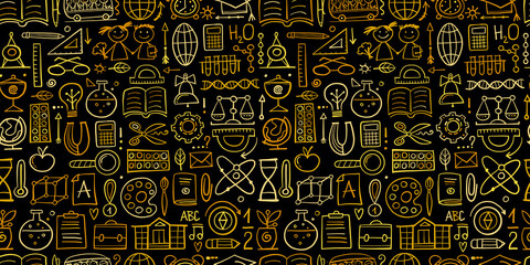 Back to School. Abstract Background. Seamless Pattern for your design