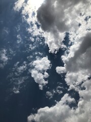 blue sky with clouds