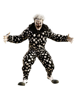 recommend clip art: evil clown halloween