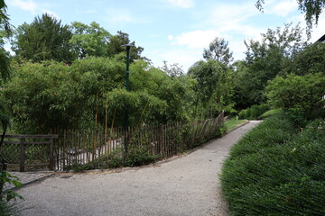 Le parc de la vallée suisse, ville de Troyes, département de l'Aube, france