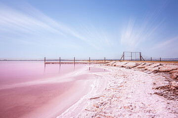 Pink lagoon of Torrevieja: a unique natural phenomenon in Spain  © NumenPhoto