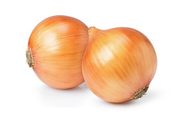  onion isolated on white background.