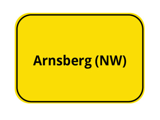 Ortseingangsschild - Arnsberg NW