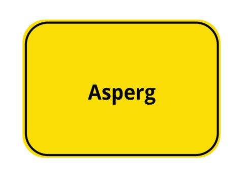 Ortseingangsschild - Asperg