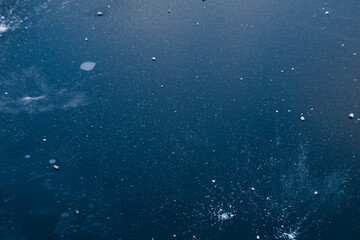 Obraz na płótnie Canvas Lake's surface in the winter