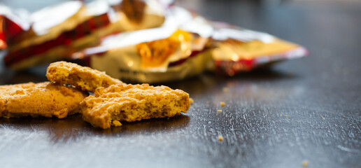 Close up of some biscuits/cookies at event break time