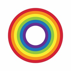 rainbow circle illustration vector