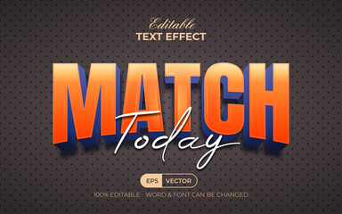 3D text effect sport style. Editable text effect.
