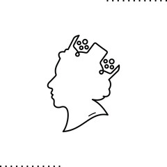 Queen vector graphic isolated on white