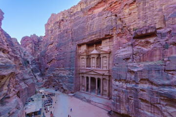 Treasury (Al-Khazneh) in the ancient Nabatean city of Petra