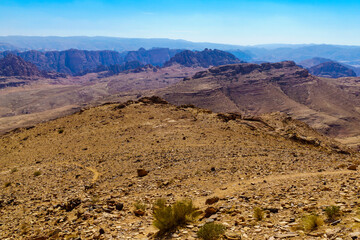 Desert mountain landscape, near Petra