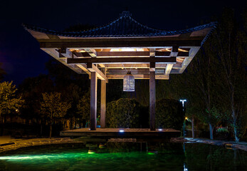 Jardín del Parque de la Vega, a beautiful Japanese-style Eden, a sanctuary where tranquility and...