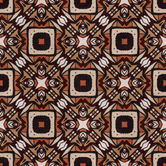 Seamless pattern for traditional oriental pottery tiling, fabric, wall interior, cloth. Decor tile, texture print, mosaic oriental ornament.