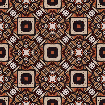 Seamless pattern for traditional oriental pottery tiling, fabric, wall interior, cloth. Decor tile, texture print, mosaic oriental ornament.