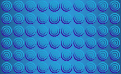 abstract vector geometric background with circles in blue gradient color