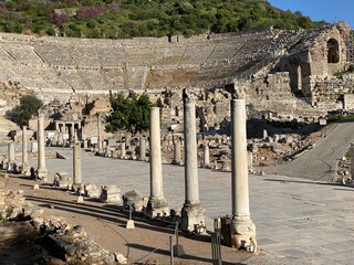 Ancient ruins in Ephesus Turkey