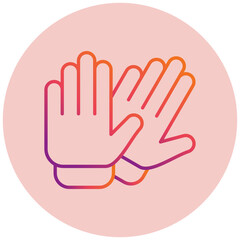 Obraz premium Rubber Gloves Icon