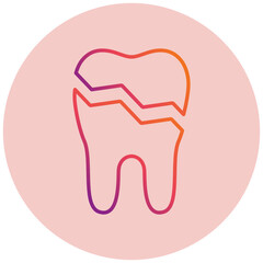 Broken Tooth Icon