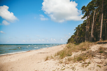 Fototapeta na wymiar Beach in Klaipeda