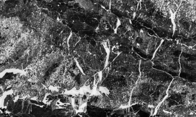 Natural black marble stone texture with white veins