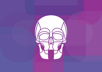 Skull line icon, outline vector sign, linear style