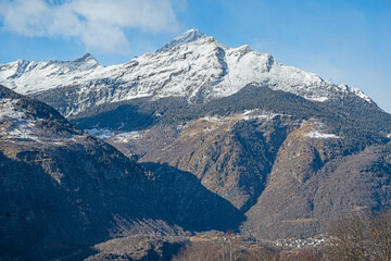 Schneeberge in der Leventina, Kanton Tessin, Schweiz