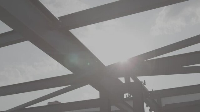 Sun through windows - bright shy - building
