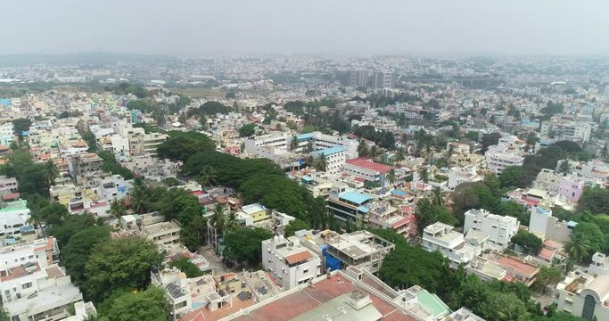 4k Drone, Bengaluru Skyline