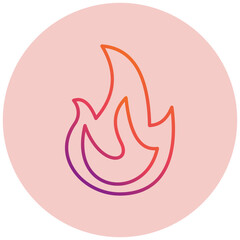 Fototapeta premium Fire Icon