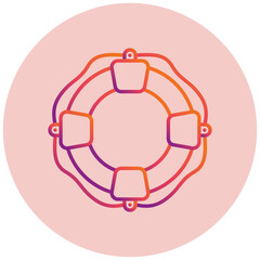 Obraz premium Life Buoy Icon