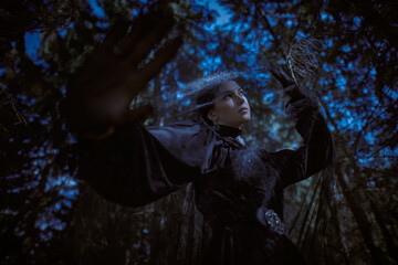 princess widow in forest