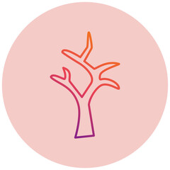 Obraz premium Dry Tree Icon