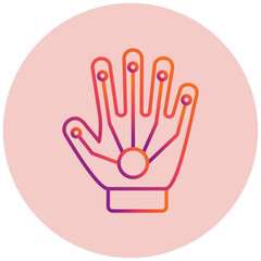 Obraz premium Wired Glove Icon