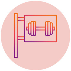 Gym Sign Icon
