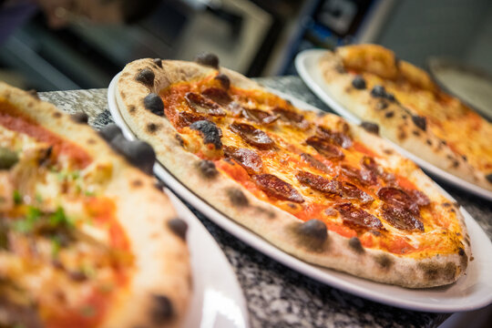 Margherita, Roasted Vegetable Cheese And Pepperoni Pizza