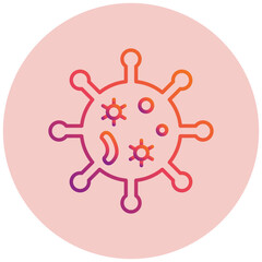 Fototapeta premium Bacteria Icon