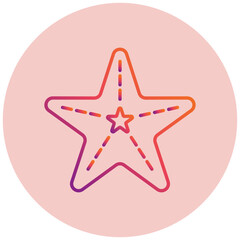 Fototapeta premium Starfish Icon