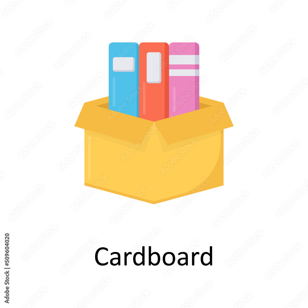 Poster cardboard vector flat icon for web isolated on white background eps 10 file