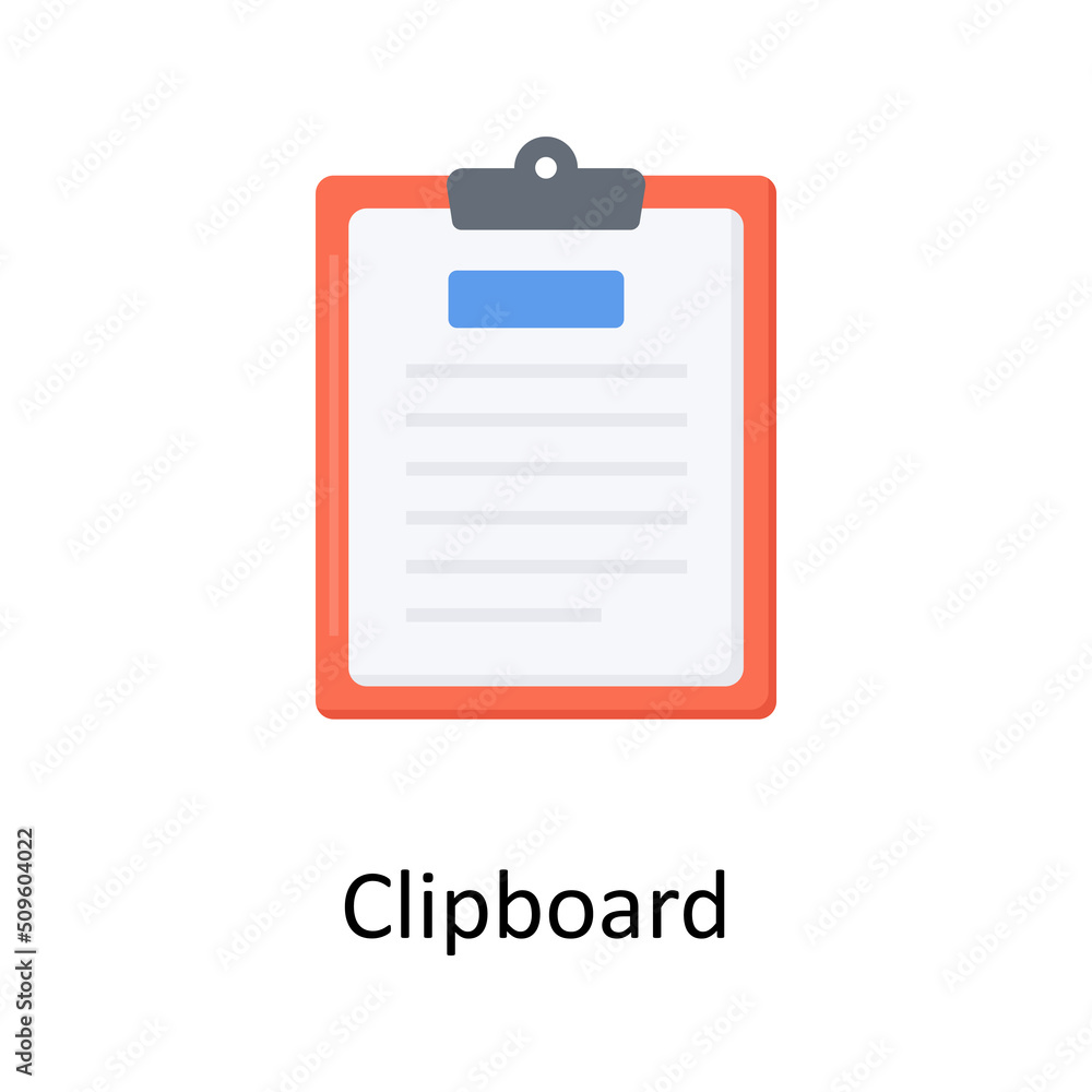 Aufkleber clipboard vector flat icon for web isolated on white background eps 10 file