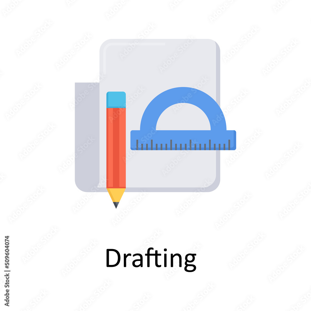 Aufkleber drafting vector flat icon for web isolated on white background eps 10 file