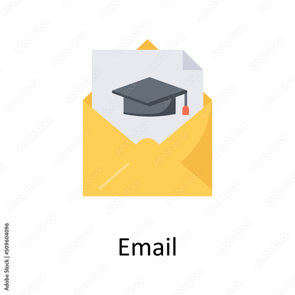 Poster email vector flat icon for web isolated on white background eps 10 file