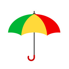 umbrella flat logo icon vector illustration 