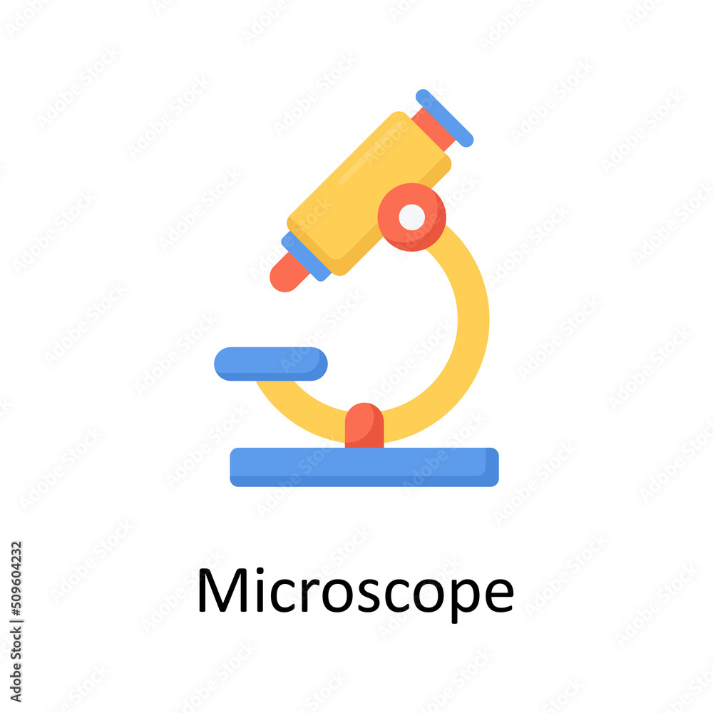 Aufkleber microscope vector flat icon for web isolated on white background eps 10 file