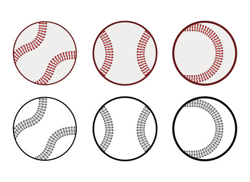 Baseball vector design illustration isolated on white background