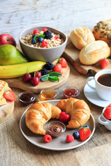 Leckeres süßes Frühstück 