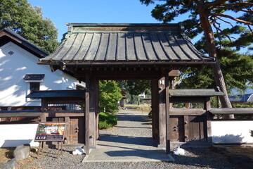 川場村歴史民族資料館　旧桑原吉右衛門館の門(旧沼田城城門)　群馬県　川場村